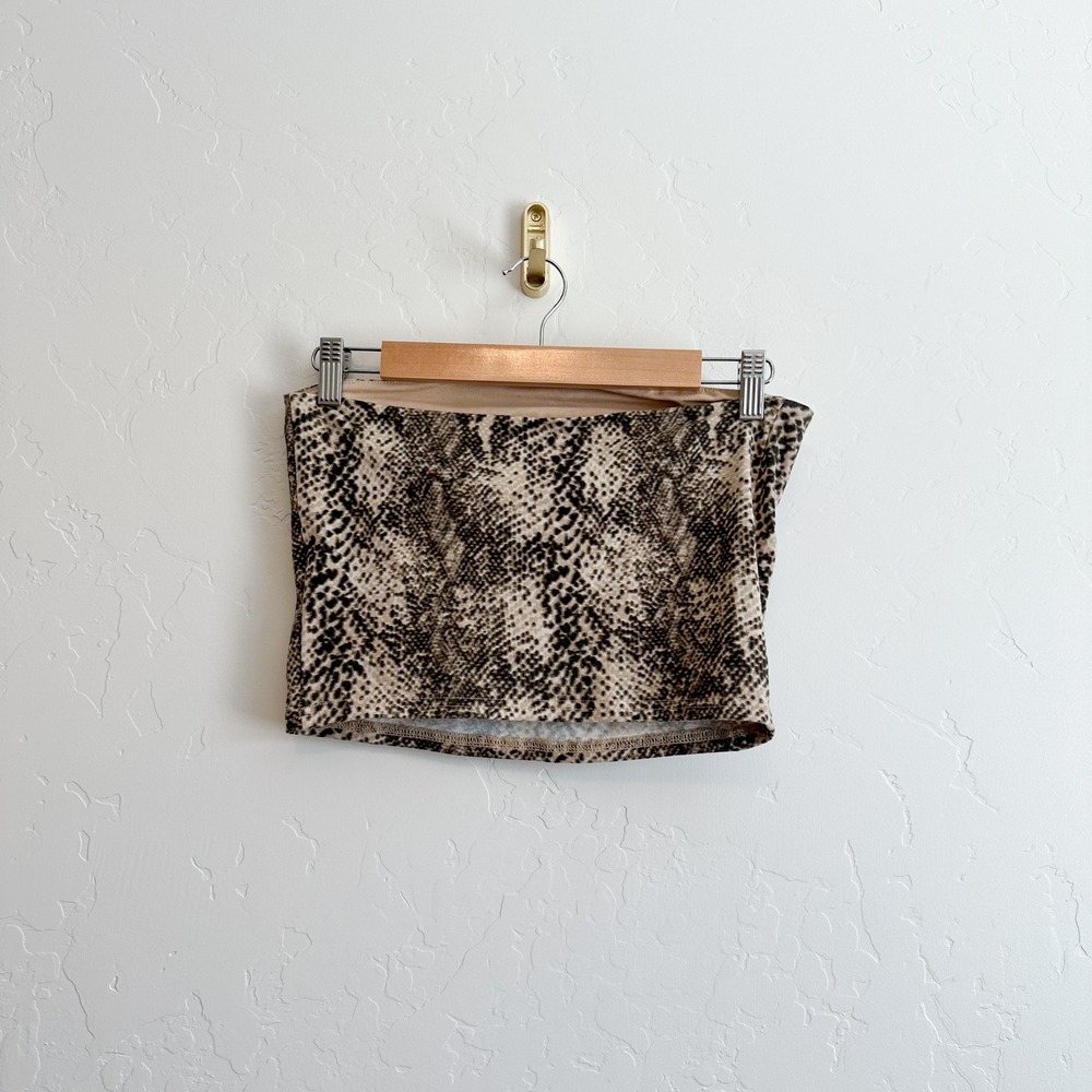 Silence + Noise | Urban Outfitters Snake Print Strapless Tube Top size Medium - Picture 3 of 6